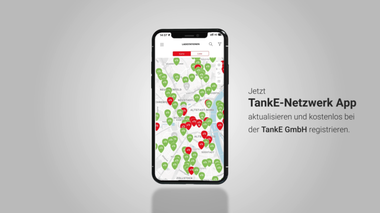 Teaser: TankE Netzwerk App herunterladen