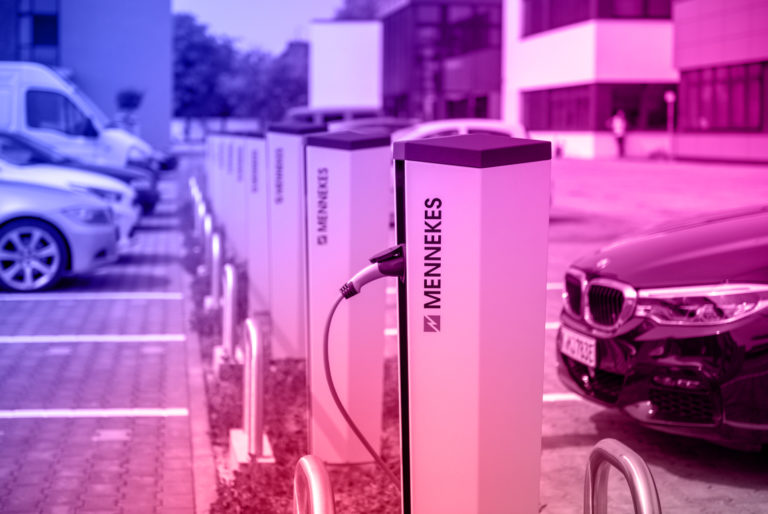 TankE Ladepark mit Ladestationen von MENNEKES