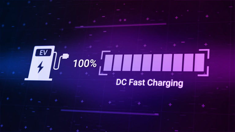 DC-Schnellladen: Batterieladezustand bei 100 Prozent